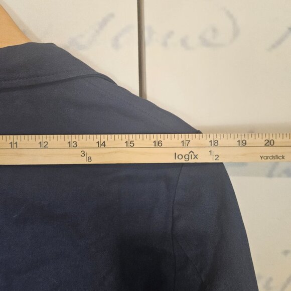 NWT Haggar Comfort Stretch Jacket Slim Fit Small 36/38 Blue Smart Wash $140 - Picture 8 of 11